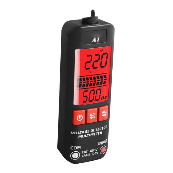 Rupoun Digital Multimeter Dual Mode Voltage Detector Frequency Tester ABS Electrical Measurement Tool Black[cite: 1]