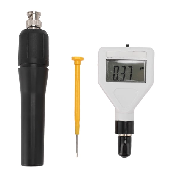 Rupoun Digital Soil PH Meter with Backlit LCD Display Conical Sensor Tool for Garden Farm Fruit Meat 9.1 inches / 23 cm