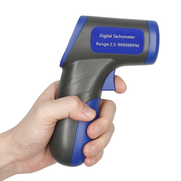 Rupoun Digital Tachometer Laser Tachometer Handheld RPM Meter Speedmeter (2.5-99999RPM Measuring Range) with Backlit LCD Display for Motor Machine Lathe