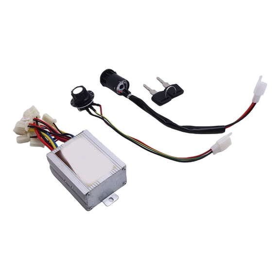 Rupoun Direct Current Motor Speed Controller Cycling Control Knob Switch 350W 24V Electric Door Lock Kit For E-Bike Conversion Upgrade DIY Replacement Parts