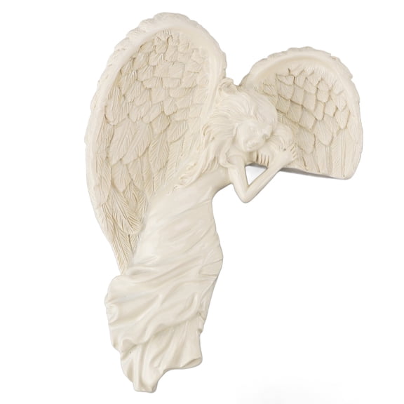 Rupoun Door Frame Angel Decor Resin Right Angle Wall Sculpture Corner 3D Figurine for Living Room Bedroom Office Left Angel [cite: 11] 8.27 inches / 21 cm [cite: 1]