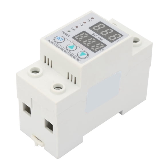 Rupoun Double LED Display Single Phase Adjustable Voltage Current Protector AC230V 63A