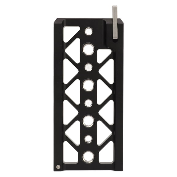 Rupoun Dovetail Mount Plate 5 Inch / 12.7cm Aluminum Alloy Lightweight Camera Safety Slide Plate Bracket with 1/4 and 3/8 Inch Thread Holes for BMPCC 4K 6K A7S3 JTZ Camera Cage Photography Rig System