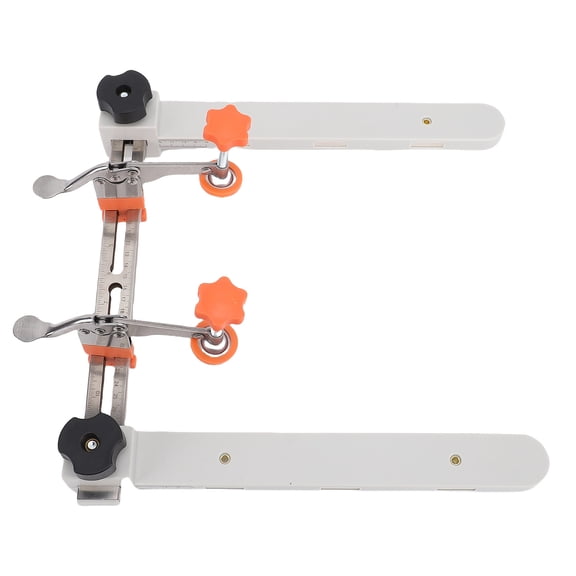 Rupoun Drawer Slide Jig Cabinet Magnetic Mounting Guide Rail Installation Assistant Tool with 2 Clamps, Premium Heavy-Duty Woodworking Hardware Positioner Alignment Guide (18.11 inches / 46.0 cm)