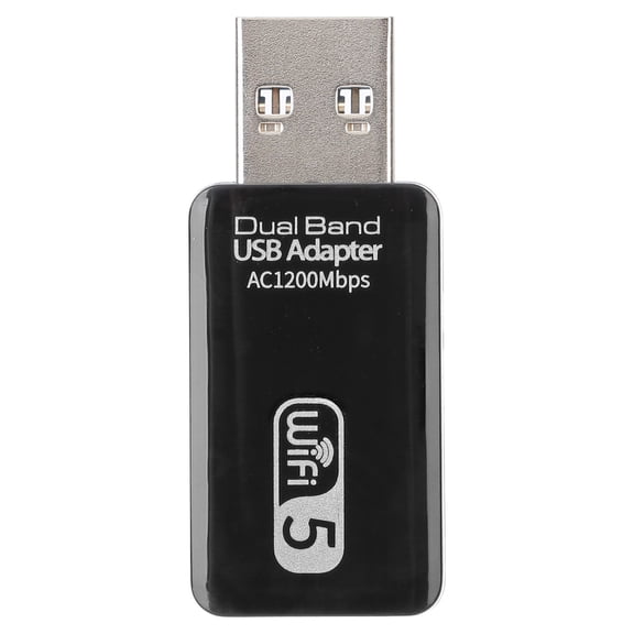 Rupoun Dual Band USB WiFi Adapter AC1200Mbps 2.4GHz 5.8GHz Wireless Network Card with USB 3.0 Interface (5.12 inches / 13 cm)