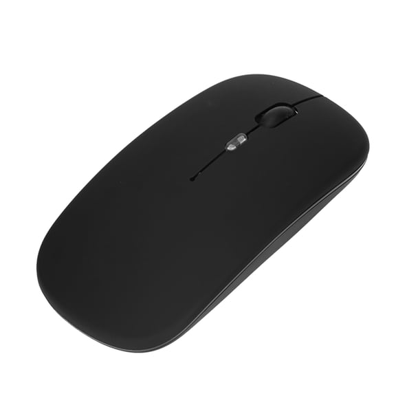 Rupoun Dual Mode Wireless Mouse 2.4G Ergonomic LED Breathing Light 500mAh Rechargeable Battery Silent Office Computer Mice (12.0 x 8.0 inches / 30.5 x 20.3 cm), Black