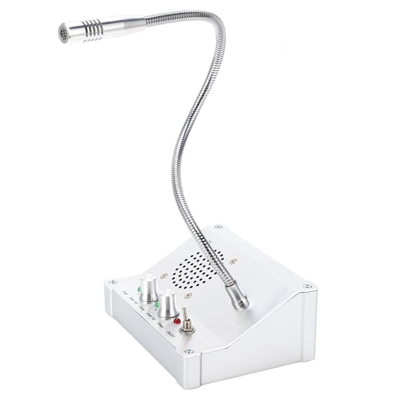 Rupoun Dual-Way Window Counter Intercom System for Bank Store Station, 110-240V (9.84 inches / 25 cm)