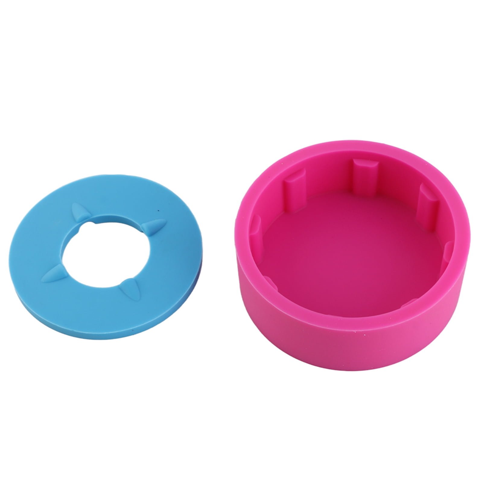 cigarette dust holder Rupoun Resistant Silicone Ashtray Round Ash with Lid Portable Windproof Outdoor Indoor Use 3.3 inches / 8.5 cm Rose Red (Random Lid Color) a Hollywood starlet Handheld Mini Car Ashtray, Ash