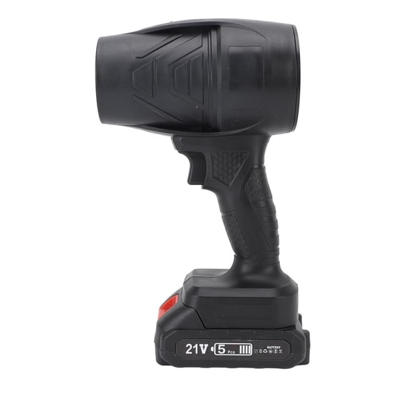 Rupoun Electric Air Duster Cordless Handheld Turbo Fan Air Blower 21V Li-Ion Battery Patio Cleaning PC Keyboard (9 x 5.9 x 3.3 inches / 23 x 15 x 8.5 cm)