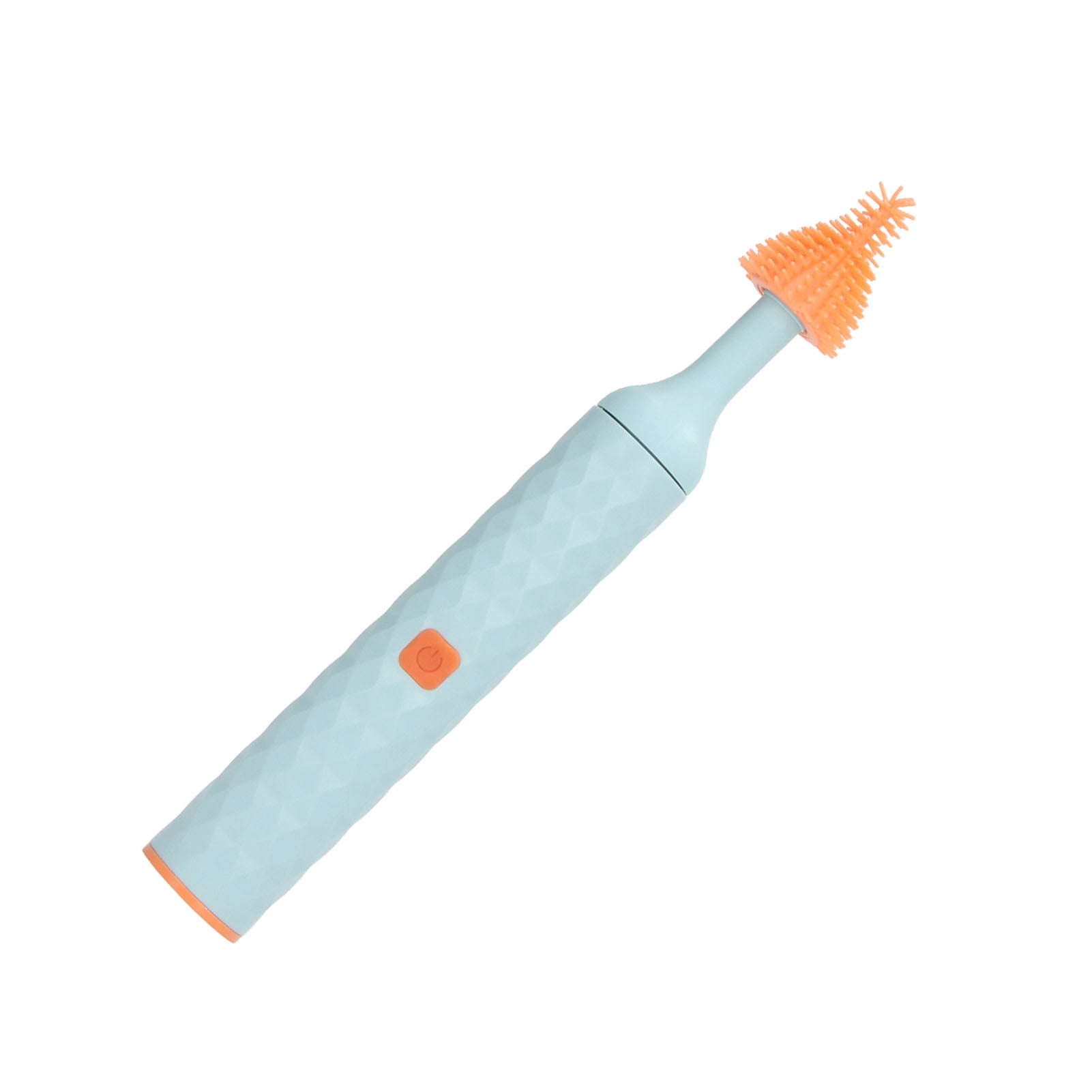 Rupoun Electric Baby Bottle Brush Set, 4-in-1 Silicone Cleaning Kit with Built-in 1500mAh Battery, 2 Gears IP65 Waterproof Wall Mounted Washer, Includes Nipple & Straw Brushes, Blue