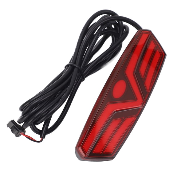 Rupoun Electric Bike Brake Rear Light High Brightness LED Bicycle Brake Warning Lamp 48V Universal Taillight Safety Signaling Device for E-Bikes Commuter Bicycles, 5.11 x 4.33 in / 13 x 11 cm