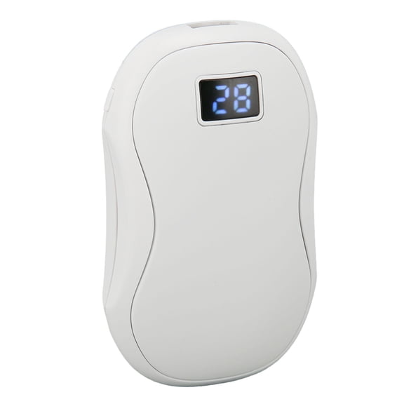 Rupoun Electric Hand Warmer Autumn Winter 40-60 Adjustable Temperature USB Rechargeable Portable Pocket Heater Digital Display Home Travel 2400mAh Power Bank