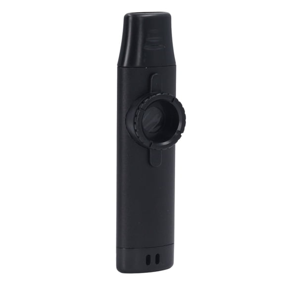 Rupoun Electric Metal Kazoo with Pickup Professional Accompaniment Instrument with Cable, Black