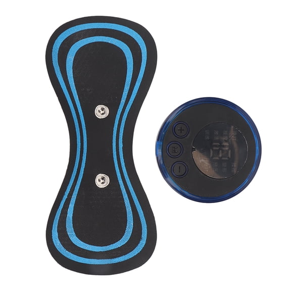 Rupoun Electric Microcurrent Neck Massager Patch with 8 Modes 19 Intensity Gears, Portable Cervical Relax Massage Sticker to Relieve Muscle Fatigue for Neck Back Shoulders, 7.08 inches / 18 cm