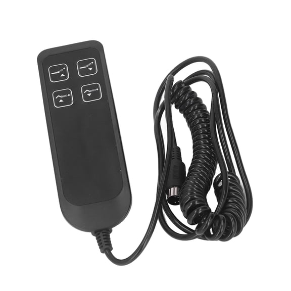 Rupoun Electric Power Recliner Switch, 5 Pin 4 Button Electric Sofa Controller Handset Replacement for Smart Home Recliners, Folding Beds, and Office Lift Desks, Black (7.09 inches / 18 cm)