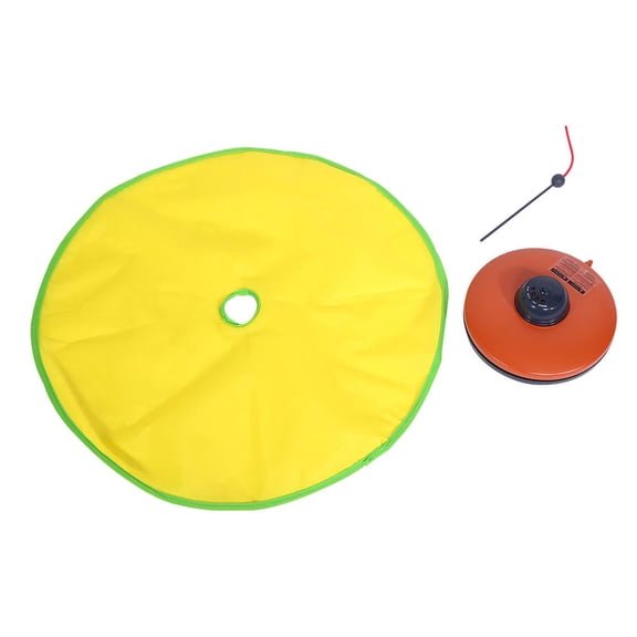Rupoun Electronic Meow Cat Toy  4 Speed Modes, NonSlip Base, Interactive Clawing Mouse, Easy Clean, Yellow