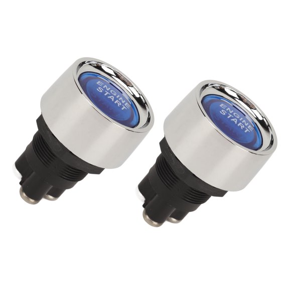 Rupoun Engine Start Ignition Switch 12V 50A Push Button Starter Switch Replacements for Vehicles RVs Yachts Boats Racing Cars Trucks Blue 4.72 inches / 12 cm