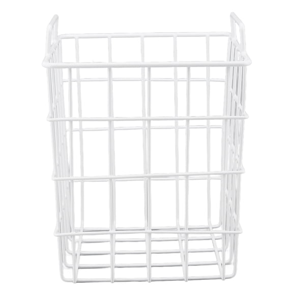 Rupoun Extra Deep Freezer Wire Basket High Capacity Refrigerator Storage Bin (10.2 x 10.2 x 15.2 inches / 26 x 26 x 38.5 cm) Heavy Duty Pantry Organizer