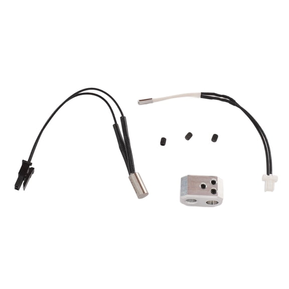 Rupoun Extruder Upgrade Heating Kit Fast Heating Block Replacement Part for Prusa i3 MK4 Nextruder 3D Printer Aluminum 24V 40W Includes Thermistor Cable and Rod