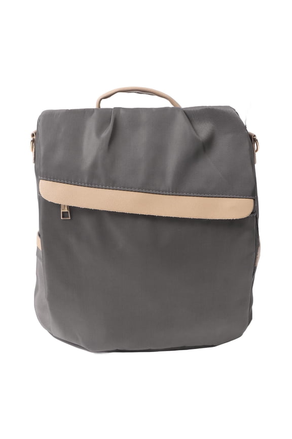 Fashion All Matched Style Gray Square Large Capacity Waterproof Backpack for Travel and School, Lightweight Carry On College Book Bag with Shoulder Strap and Pendant (13.78 inches / 35.0 cm)
