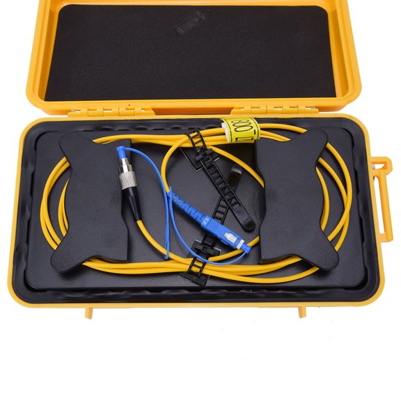 Rupoun Fiber Optic OTDR Launch Cable Box SC/UPC-FC/UPC Dead Zone Eliminator Single Mode 500M (1640.42 ft)