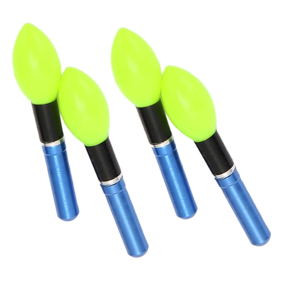 Rupoun Fishing Float Glow Sticks, 4 Pack Reusable Electronic LED Bobber Lights for Night Fishing, Green (4.33 inches / 11 cm)