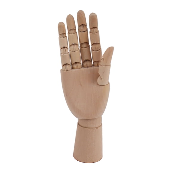 Rupoun Flexible Wooden Hand Model Moveable Artists Manikin Figure for Sketching Drawing Painting, Right Hand Small, 7.1 x 2.4 inches / 18 x 6 cm