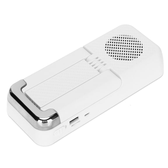 Rupoun Foldable Cell Phone Stand Bluetooth Speaker Adjustable Angle Portable Sound System White Wireless Audio Base for Desk Bed Travel High Definition Sound 7.87 inches / 20.0 cm Length Design