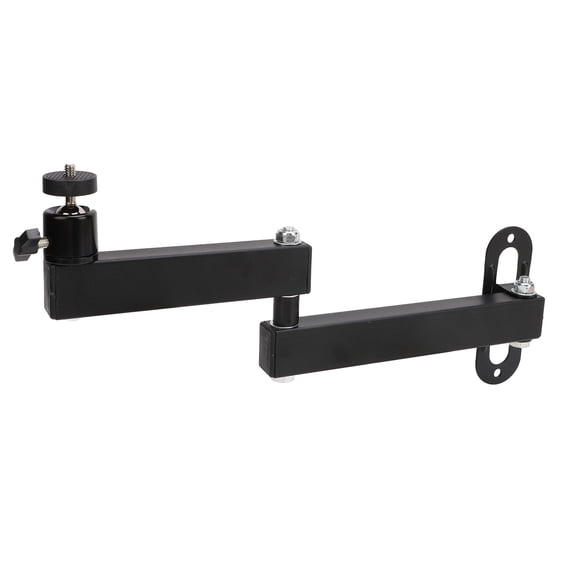 Rupoun Foldable Projector Wall Mount, Universal Adjustable Metal Projector Stand Bracket, 7.9-13.8 Inches Extension Arm with 1/4 Inch Screw Interface for Home Theater