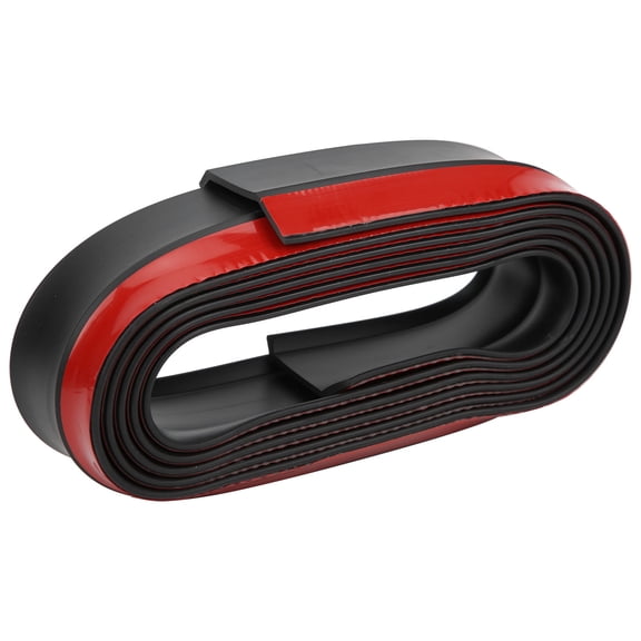 Rupoun Front Bumper Lip Sticker Rubber Protector Side Skirt Anti Collision Strip Guards 8.2ft / 2.5m (Classic Black)
