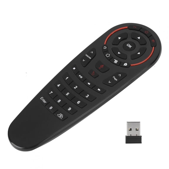 Rupoun G30 Voice Remote Control 33 Key for Android Computer TV Box General with Bluetooth Receiver 2.4G Wireless Air Mouse 6-Axis Gyroscope (17.00 cm / 6.69 inches)