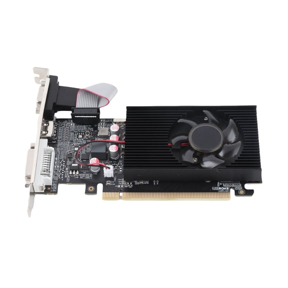 Rupoun GT710 2GB DDR3 64BIT PCI E Graphics Card, 2560X1600 High Resolution Silent Desktop Computer Gaming Video Card for Windows 10 11 7 8, Low Profile GPU Dual Unit 10.24 inches / 26.0 cm