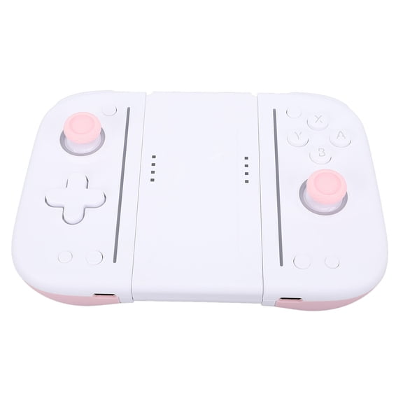 Rupoun Game Controller RGB Mechanical Buttons 6 Axes Motion Sensing Adjustable Vibration Wireless Game Console White Pink (5.91 inches / 15.00 cm)[cite: 1]