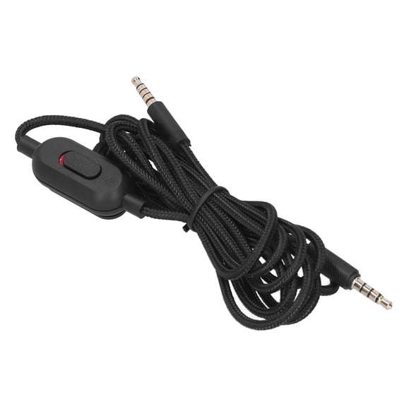 Rupoun Game Headphone Audio Cable Volume Microphone Control for Logitech G233 G433 GPRO GPROX, 6.6 ft / 2 m