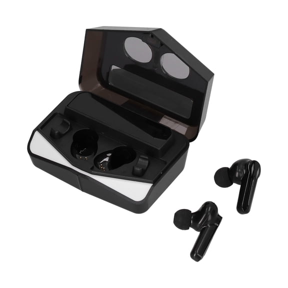 Rupoun Gaming Wireless Earbuds V5.1 Bluetooth Headset with LED Battery Display, 3D Stereo Sound Audio Touch Control In-Ear Headphones Built-in Mic for E-Sports, Black