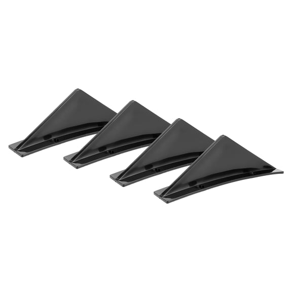 Rupoun Glossy Black Shark Fin Rear Bumper Diffuser Lip Spoiler Kit with Mounting Screws Universal, 21 inches / 53.3 cm