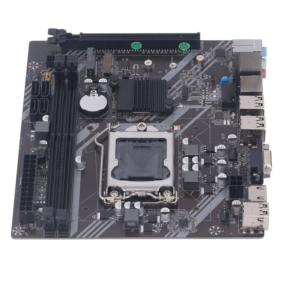 Rupoun H61 S Gaming Motherboard Professional Dual DDR3 Memory Slots SATA2.0 Interface LGA1155 M.2 Computer Motherboard 10.24 inches / 26 cm