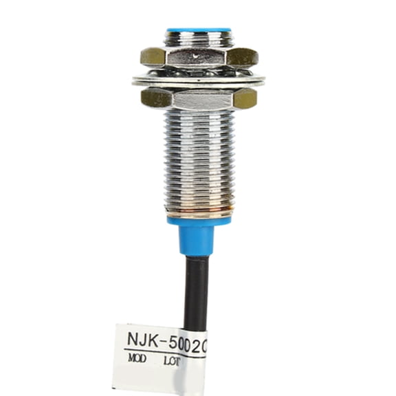 Rupoun Hall Effect Sensor Proximity Switch NPN 3-Wire Normally Open with Magnet, 0.47 inches / 12 mm Cylinder, 0.39 inches / 10 mm Detection Distance