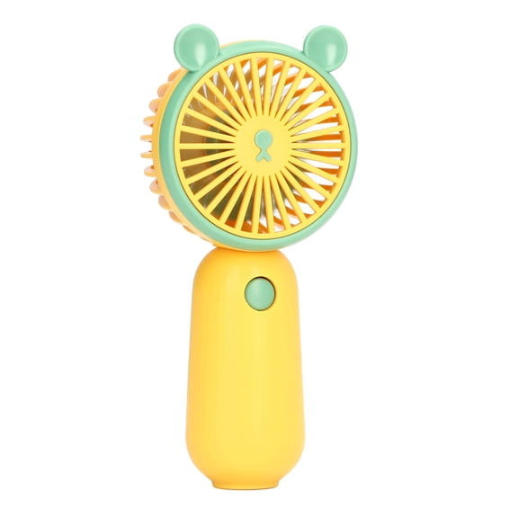 Rupoun Hand Held Fan Cute Bear Shape USB Rechargeable Portable Battery Operated Ergonomic Mini Fan for Travel Home