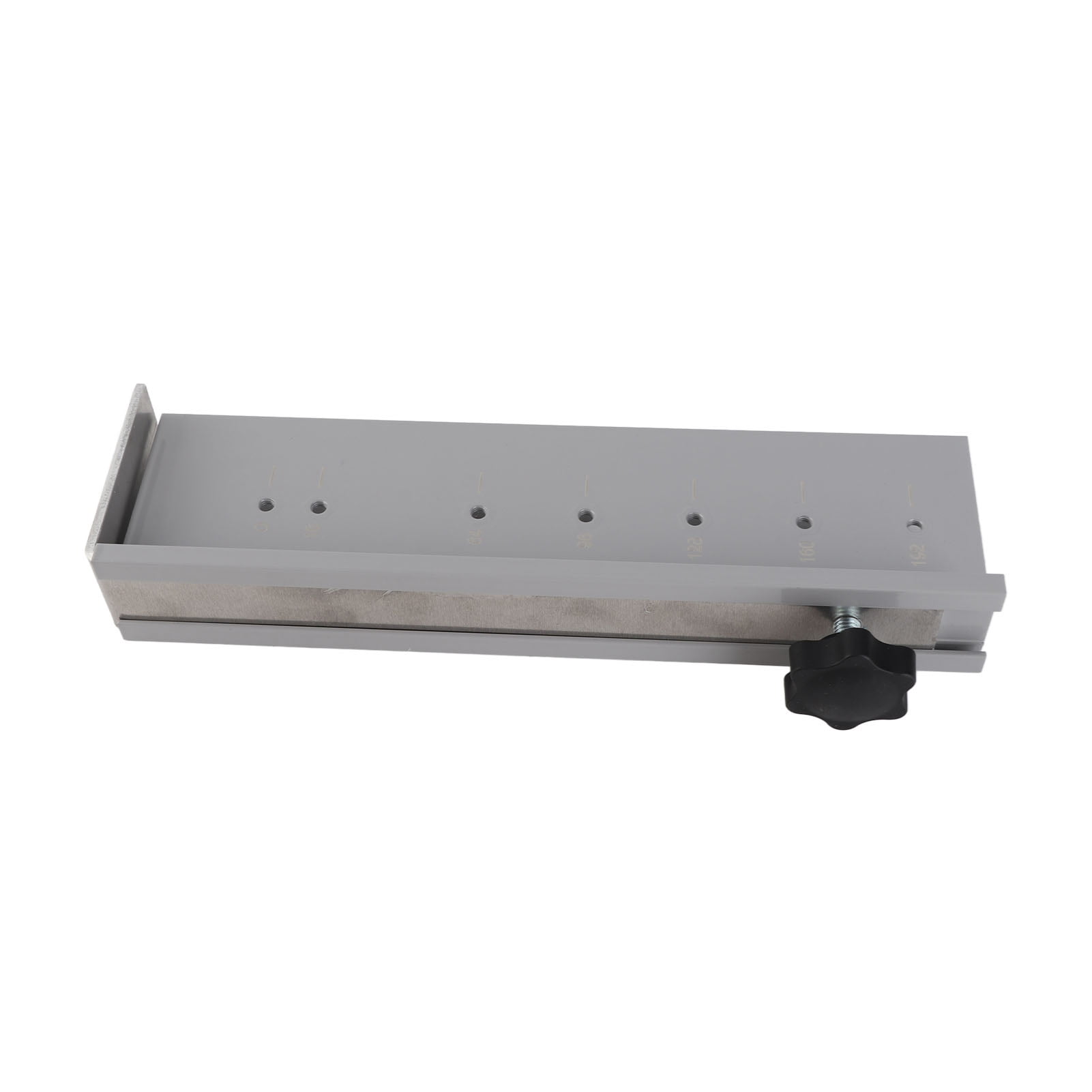 Rupoun Handle Punching Locator Aluminum Alloy Adjustable 7 Holes Expandable Template Jig for Cabinet Door Hardware Woodworking Tool, Silver, 10.63 in / 27 cm