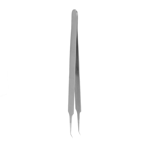 Rupoun Hardened Tweezers Curved Accurate Repair Maintenance Fixture Super Fine Tip Lengthened Electronics Cell Phone Tool Kit BST-18, 5.51 inches / 140 mm