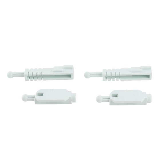 Rupoun Headlight Headlamp Adjuster Mounting Bracket for BMW 5-Series E39 1996-2000, 4 Pack, Plastic Construction, White, 3.9 inches / 10.0 cm