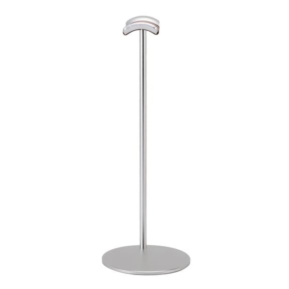 Rupoun Headphone Stand Aluminum Alloy Headset Holder with Supporting Bar 3.94 inches / 10 cm Solid Base 10.63 inches / 27 cm Height Silver Desktop Gaming Hanger[cite: 1]