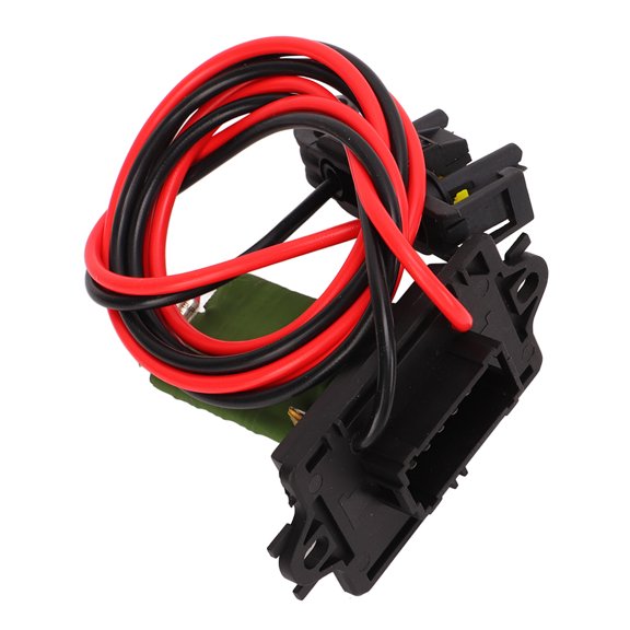 Rupoun Heater Blower Motor Resistor 7701209803 with 2 Wiring Looms Replacement for Renault Clio MK III (2005-2012) and Modus Grand Modus (2004-2012) Automotive Heating System Component