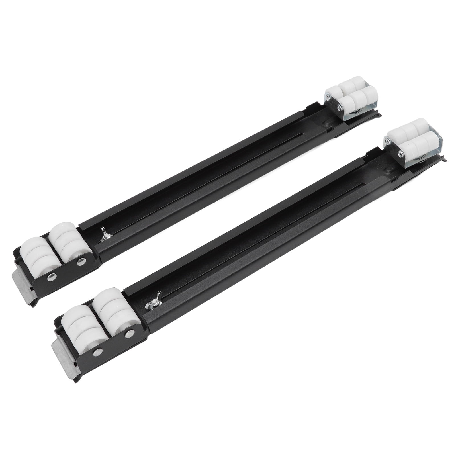 Rupoun Heavy Duty Extensible Appliance Roller Load Bearing 661 Lbs / 300 kg Universal Wheels Base Slider for Washer Furniture Black