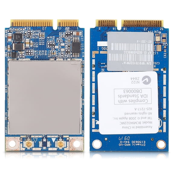 Rupoun High-Performance WIFI Card Dual Band 2.4/5.8GHZ 300Mbps Mini PCI E Wireless Network Adapter Replacement For Mac Pro MB988z A BCM94322MC Compatible With Windows And Mac OS Systems