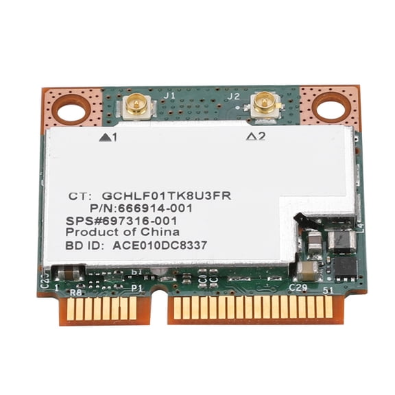 Rupoun High-Speed Dual-Band 300Mbps Mini PCI-e Wireless Network Card with Bluetooth 4.0 Connectivity, Compact Form Factor (6.00 inches / 15.24 cm)