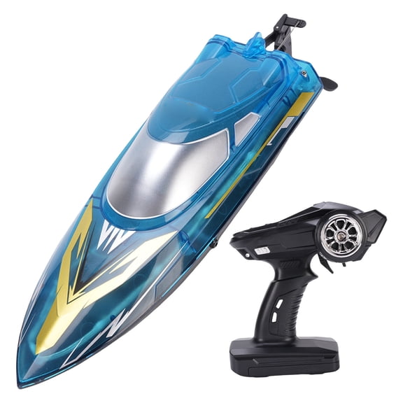 Rupoun High Speed RC Boat 30KM/H Waterproof Remote Control Racing Boat for Pools and Lakes Auto Capsize Recovery V006 (14.57 inches / 37 cm)