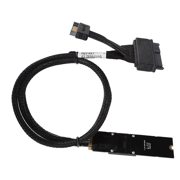 Rupoun High-Speed U.2 to M.2 Cable SF-8639 Connecting Adapter Wire for Intel 750 P4610 Samsung 983 Desktop Workstation Server NVMe SSD 32Gbps Transfer Rate 19.69 inches / 50 cm Black