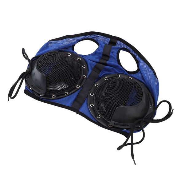 Rupoun Horse Racing Goggles Windproof Sandproof Protective Net Fly Mask for Harness Supplies, Black (7.87 inches / 20 cm)